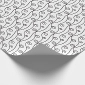 Papier Cadeau Flèches noires et blanches (Coin)