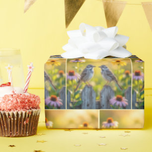 Papier Cadeau Flèches Perchées Sur La Clôture Du Picket