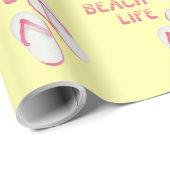 Papier Cadeau Flèches plage (Coin rond)