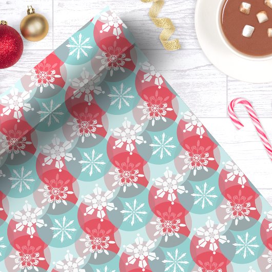 Papier Cadeau Flèches rouges de Noël