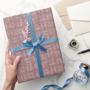 Papier Cadeau Flèches sur lin de séquoia