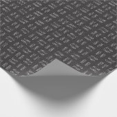 Papier Cadeau Flèches sur lin noir (Coin)