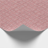 Papier Cadeau Flèches sur lin rose (Coin)