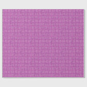 Papier Cadeau Flèches sur lin rose clair violet (Plat)