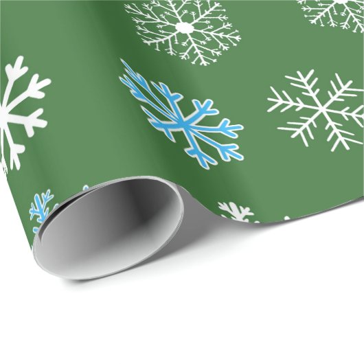 Papier Cadeau Flèches vertes (Coin rond)