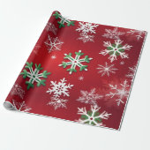 Papier Cadeau Flèches vertes et rouges (Déroulé)