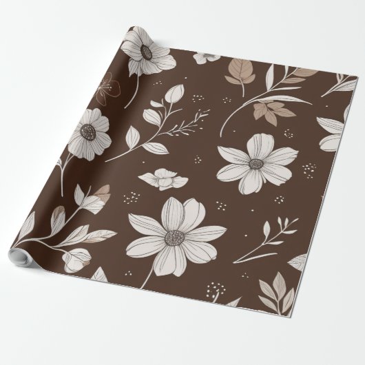 Papier Cadeau fleur (Déroulé)