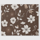 Papier Cadeau fleur (Plat)