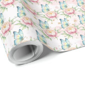 Papier Cadeau Fleur (Coin rond)
