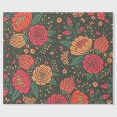 Papier Cadeau fleur (Plat)