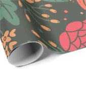 Papier Cadeau fleur (Coin rond)