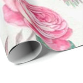 Papier Cadeau Fleur (Coin rond)