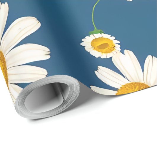 Papier Cadeau Fleur (Coin rond)