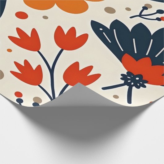 Papier Cadeau Fleur (Coin)