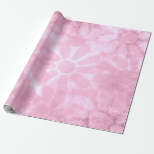 Papier Cadeau Fleur Abstraite florale de Whimsical Pastel rose