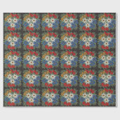 Papier Cadeau Fleur alpine suisse Edelweiss (Plat)