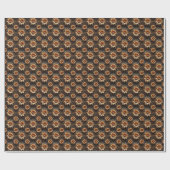 Papier Cadeau Fleur biomécanique (Plat)