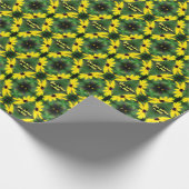 Papier Cadeau Fleur Black Eyed Susan Daisy Personnalisée (Coin)