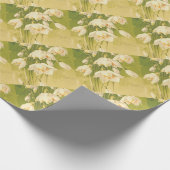 Papier Cadeau Fleur blanche vintage du muguet (Coin)