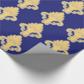Papier Cadeau Fleur bleue (Coin)