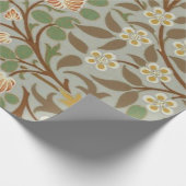 Papier Cadeau Fleur botanique de trèfle William Morris (Coin)