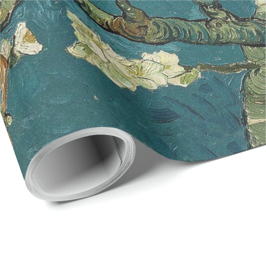 Papier Cadeau Fleur d'amande (Coin rond)