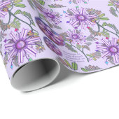 Papier Cadeau Fleur dans le désert (Coin rond)