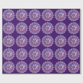 Papier Cadeau Fleur dans le papier d'enveloppement du désert (Plat)