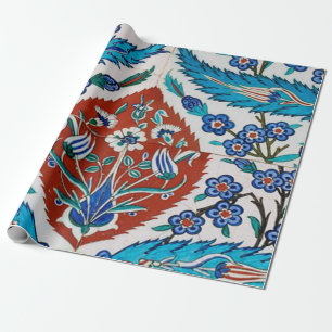 Papier Cadeau Fleur de céramique turque