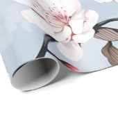 Papier Cadeau Fleur de cerise (Coin rond)