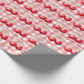 Papier Cadeau Fleur de cerisier de Bow rose (Coin)