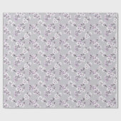 Papier Cadeau Fleur de cerisier délicate (Plat)