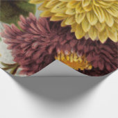 Papier Cadeau Fleur de chrysanthème mère florale (Coin)