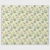 Papier Cadeau Fleur de Citron (Plat)