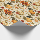 Papier Cadeau Fleur de citrouille (Coin)