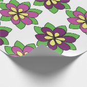 Papier Cadeau Fleur de clématite pourpre (Coin)