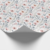 Papier Cadeau Fleur de Ferme Féminine (Coin)