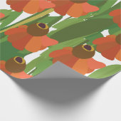 Papier Cadeau Fleur de Helenium Floral (Coin)