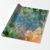 Papier Cadeau Fleur de jardin, Art  (Déroulé)