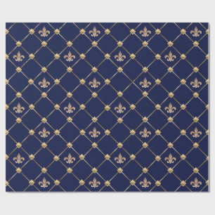 Papier Cadeau Fleur de Lis
