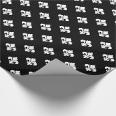 Papier Cadeau Fleur De Lis 1 noir et blanc (Coin)