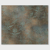 Papier Cadeau Fleur De Lis in a Rusty Background (Plat)