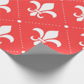 Papier Cadeau Fleur De Lis Motif (Coin)