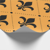 Papier Cadeau Fleur De Lis Motif (Coin)