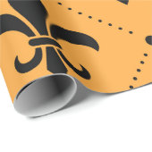 Papier Cadeau Fleur De Lis Motif (Coin rond)