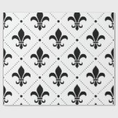 Papier Cadeau Fleur De Lis Motif (Plat)