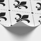 Papier Cadeau Fleur De Lis Motif (Coin)