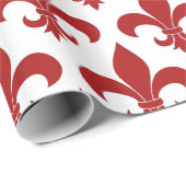 Papier Cadeau Fleur de lis Motif Classic (Coin rond)