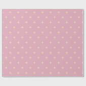 Papier Cadeau Fleur de Lis Or rose (Plat)