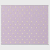 Papier Cadeau Fleur de Lis Or sur Dusky Lilac (Plat)